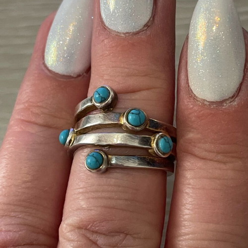 Silver 925 ring with turquoise used JOOLS