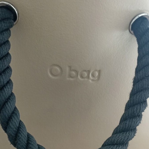 O bag handbag beige used