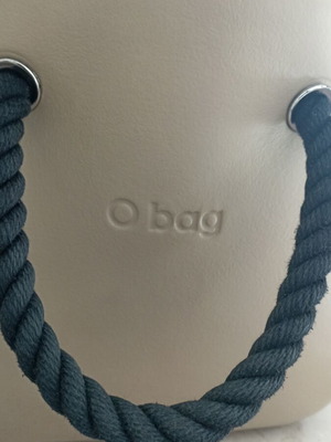 O bag handbag beige used
