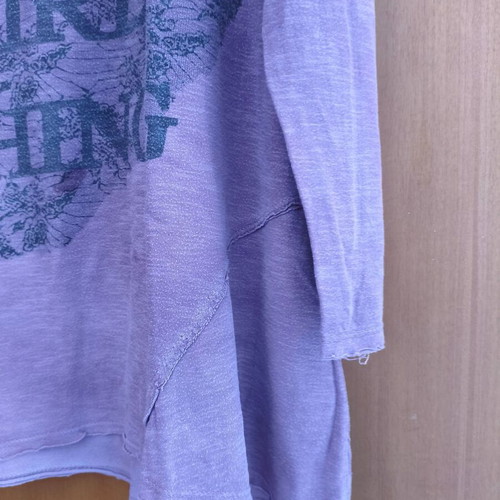 Asymmetric blouse "It’s a Girl Thing" oversized Large - XLarge like new, purple and pink