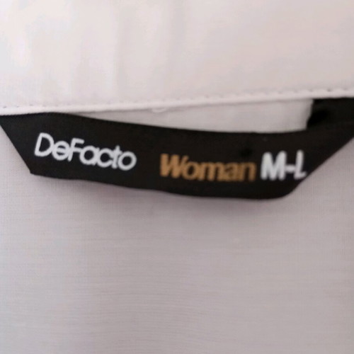 White crop shirt DeFacto like new, cotton poplin fabric