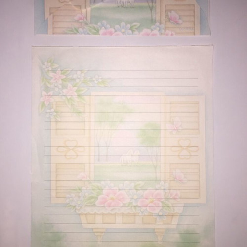 Letter writing set used