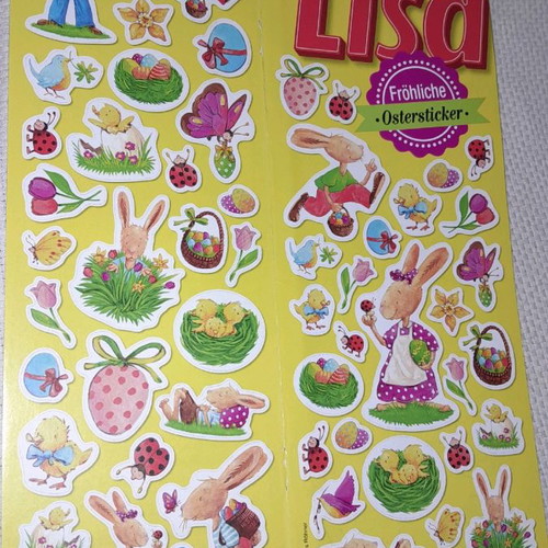 Easter stickers new, pack of 8 sheets
