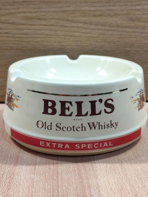 Bell's Scotch Whisky κεραμικό τασάκι μεταχειρισμένο, παλιό διαφημιστικό