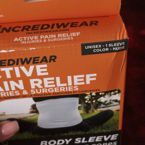 Incrediwear Body Sleeve therapeutic waist belt size L new