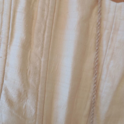 Corset and maxi skirt set like new, white and beige