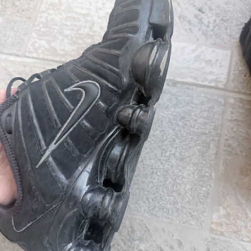 Nike Shox TL athletic shoes size 44 used, black