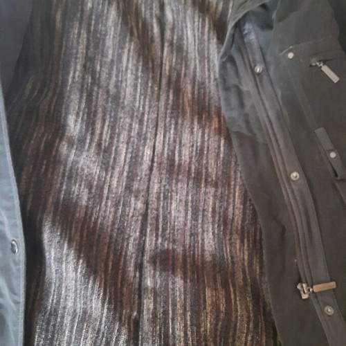 BSB coat like new, warm, size S, long with leather details