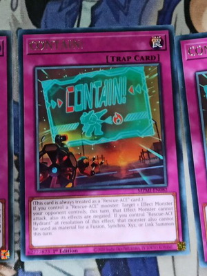 Contain Set Yu-Gi-Oh! Cards like new