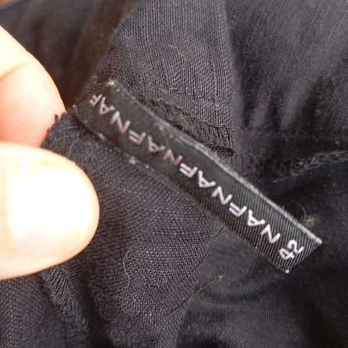 Naf Naf black linen shorts used, size XL