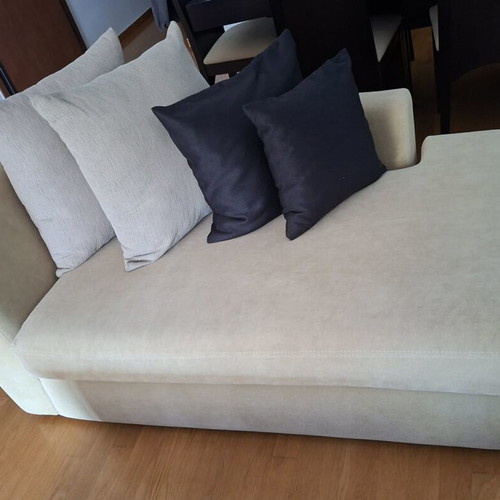 Sofa and recliner with water-resistant fabric