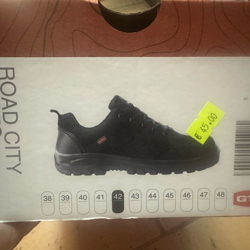 GTC City Black OB Work Shoe with SRC Certification New