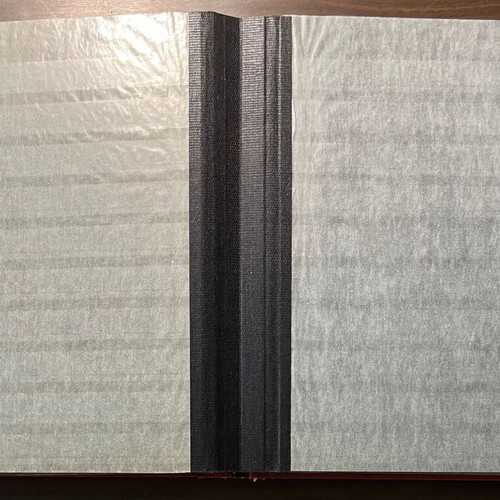 Stamp album A4 60 pages with black pages and double interleaving like new