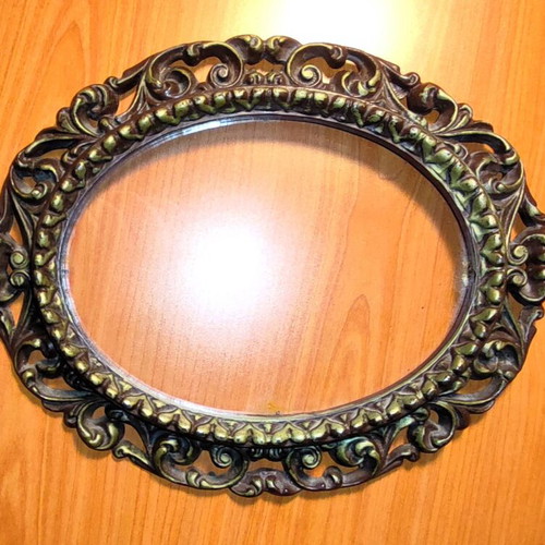 Baroque style wall frames used, set of 3 pieces