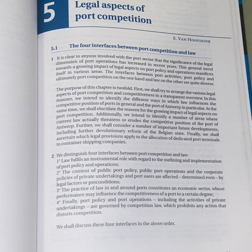 Port Competitiveness academic book new, economic and legal analysis