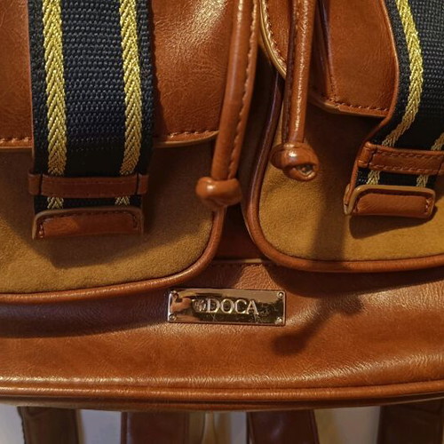 Doca backpack bag like new, blue and brown