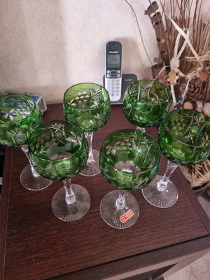 Κρυστάλλινα ποτήρια χειροποίητα, καινούργια, γνήσιο κρύσταλλο μολύβδου