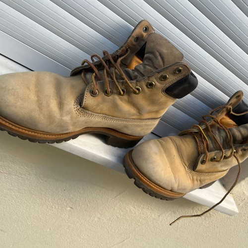 Timberland yellow boot size 42 US 8.5, used, replaced soles