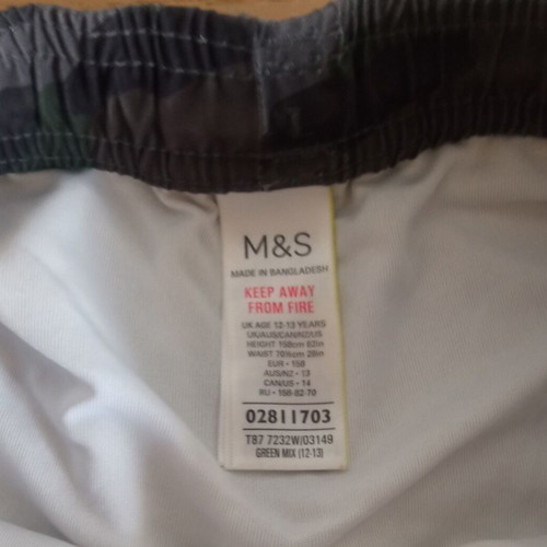 Children's swimwear used, green, size 158 cm, age 13