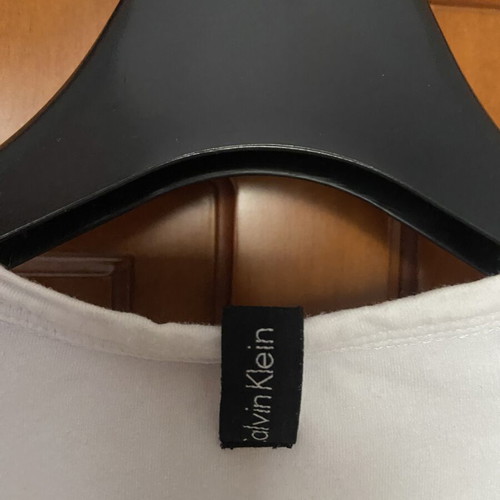 Calvin Klein men's t-shirt used, size M, with stain