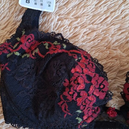Lejaby bra new, black and red