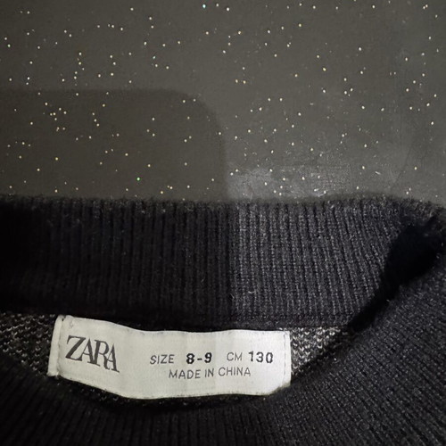 Zara children's sweater size 8-9, like new, black