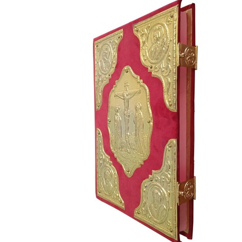 Gospel new with velvet and gilded metal details