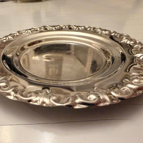 Vintage ERG Metalurgist decorative stainless steel plate 16 cm like new