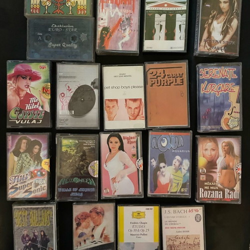 Cassette tapes used, pack of 55 pieces