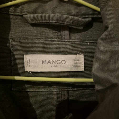 Mango light jacket like new for age 6-7
