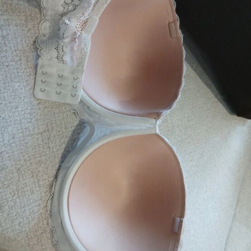 Bra 95F new, white, strapless