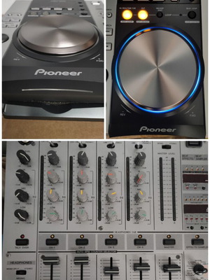 Pioneer DJM 600 mixer and 2 Pioneer CDJ 200 players with mp3 like new