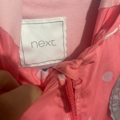 Next jacket used, thin spring windbreaker for 3-4 years old, pink