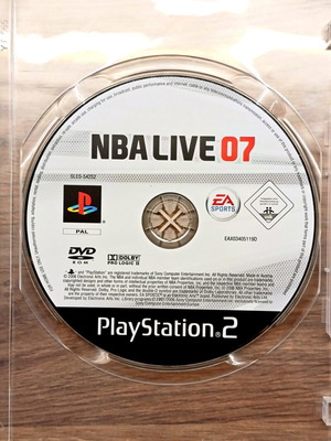 NBA Live 07 PS2 game disc like new