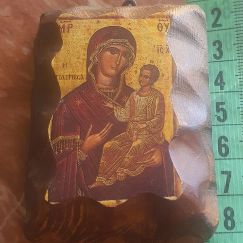 Icon of Panagia in wooden frame