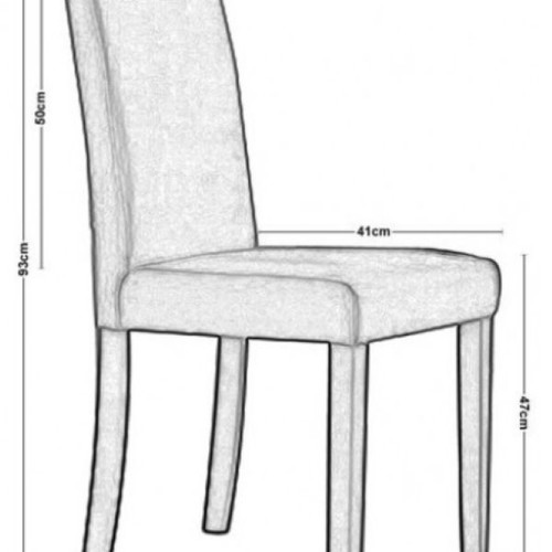Fabric chairs gray with walnut legs new, pack of 6