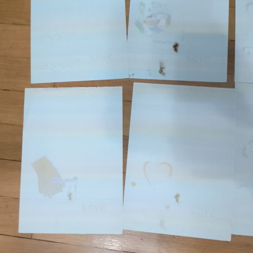 Letter papers used, pack of eleven