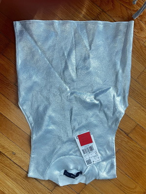 Mng silver women's top size M