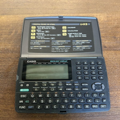 Casio Digital Diary SF-4700L retro electronic organizer