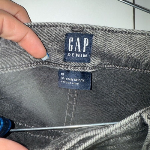 Gap jeans size 16 like new, gray