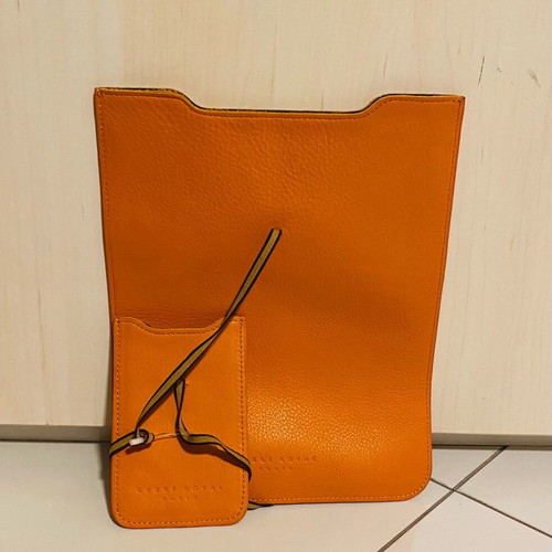 Carré Royal tablet case new leather orange