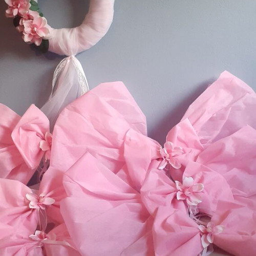 Wedding and Baptism Decoration Set new, handmade with tulle roll