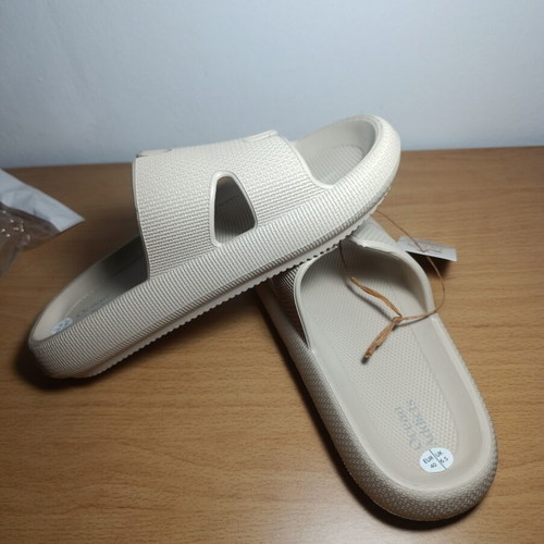Ocean Addicts Slide Sandals, beige