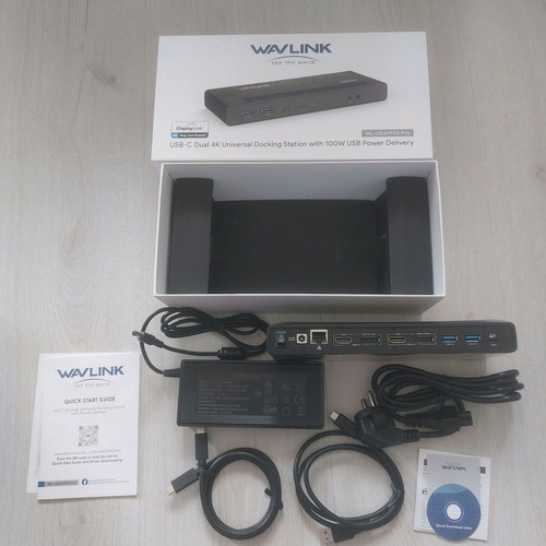 Wavlink WL-UG69PD2 Pro Docking Station new with Dual 4K 60Hz and 100W PD