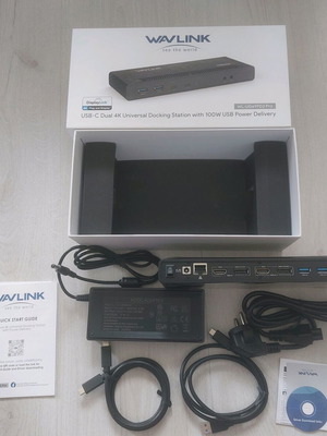Σταθμός σύνδεσης Wavlink WL-UG69PD2 Pro νέος με Dual 4K 60Hz και 100W PD