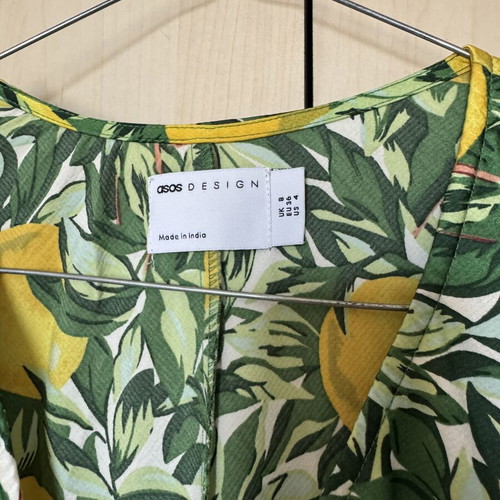 Asos Design Lemon Dress size 36 like new