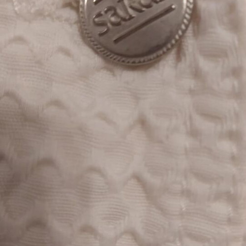 Sarah white shirt size M like new with metallic buttons