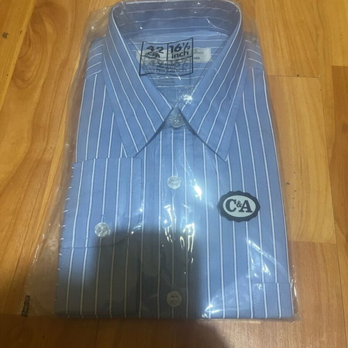 C&A blue dress shirt new, size L