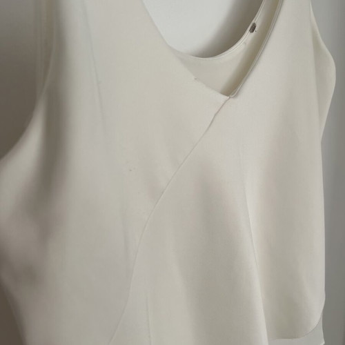 White Zara top medium, like new, thick strap, asymmetrical