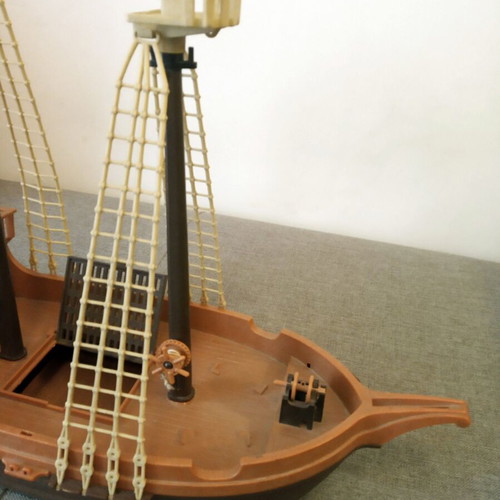Playmobil 3550 Pirate Ship used with missing parts
